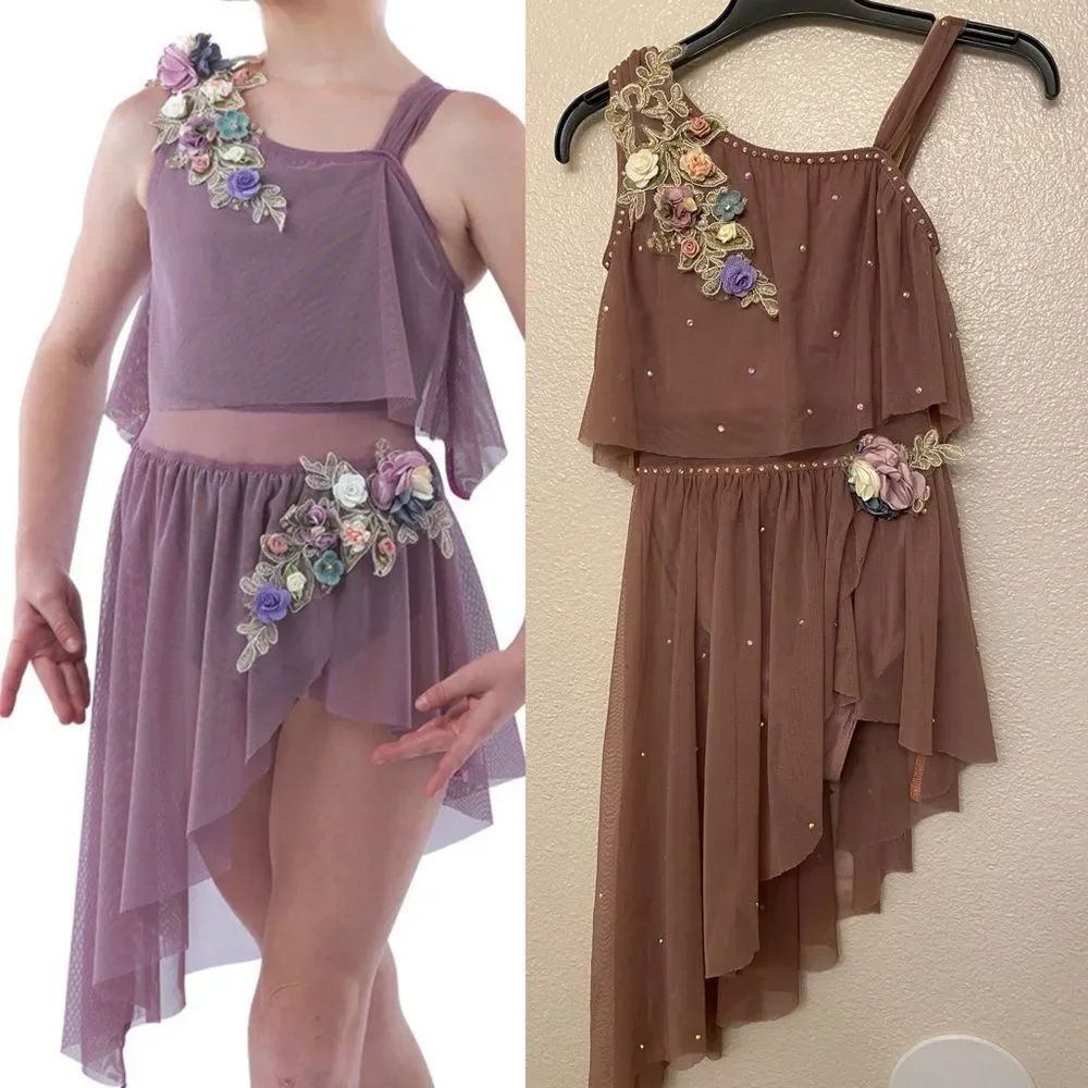 A Wish Come True Dusty lavender Dance costume dress 21788 SLIDE AWAY IMC child